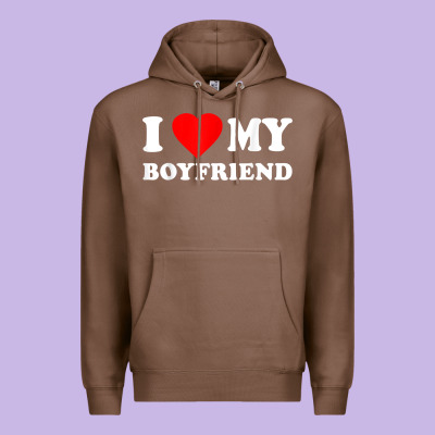 I Love My Boyfriend T-shirt Premium Hoodie Designed By Pixelwave