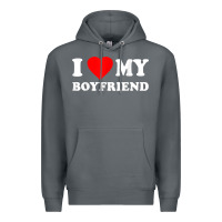 Rock I Love My Boyfriend T-Shirt Premium Hoodie - PixelWave