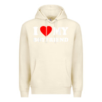 Sandshell I Love My Boyfriend T-Shirt Premium Hoodie - PixelWave