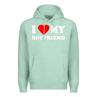 Seafoam I Love My Boyfriend T-Shirt Premium Hoodie - PixelWave