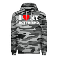 Slate Camo I Love My Boyfriend T-Shirt Premium Hoodie - PixelWave