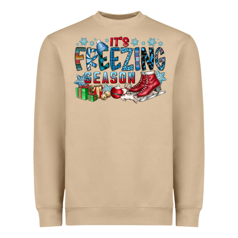 It's Freezing Season Heavyweight Sweatshirt by CowhideDigitalArt | Teevron