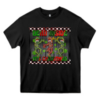 Black dead inside but it's Christmas dancing skeletons Heavy Core Tee - BarkalooDesign
