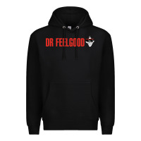 Black Dr. Feelgood Premium Hoodie - PixelWave