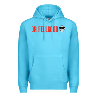 Ocean Blue Dr. Feelgood Premium Hoodie - PixelWave