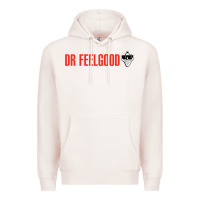 Pale Pink Dr. Feelgood Premium Hoodie - PixelWave