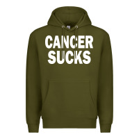 Army Green cancer sucks Premium Hoodie - PixelWave