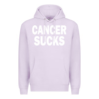 Lilac cancer sucks Premium Hoodie - PixelWave