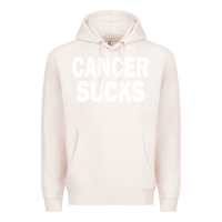 Pale Pink cancer sucks Premium Hoodie - PixelWave