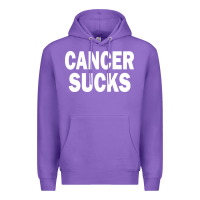 Purple cancer sucks Premium Hoodie - PixelWave