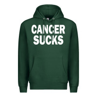 Sports Green cancer sucks Premium Hoodie - PixelWave