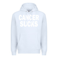 White cancer sucks Premium Hoodie - PixelWave