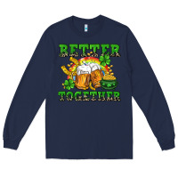 Navy Better together St. Patrick's Day Long Sleeve Tee - CowGirlArtShop