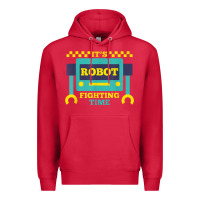 Cardinal it's robot fighting time funny robotics engineer battle bots Premium Hoodie - PixelWave