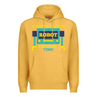 Mustard it's robot fighting time funny robotics engineer battle bots Premium Hoodie - PixelWave