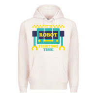 Pale Pink it's robot fighting time funny robotics engineer battle bots Premium Hoodie - PixelWave