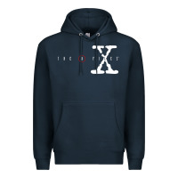 Navy the x files [tb] Premium Hoodie - PixelWave