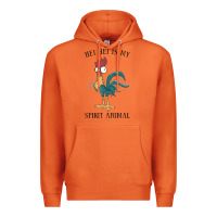 Carrot Moana Hei Hei Is My Spirit Animal Portrait Premium Hoodie - PixelWave