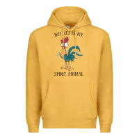 Mustard Moana Hei Hei Is My Spirit Animal Portrait Premium Hoodie - PixelWave
