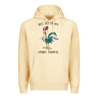 Pina Colada Moana Hei Hei Is My Spirit Animal Portrait Premium Hoodie - PixelWave