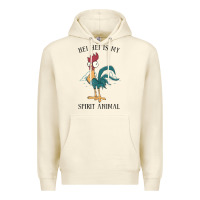 Sandshell Moana Hei Hei Is My Spirit Animal Portrait Premium Hoodie - PixelWave