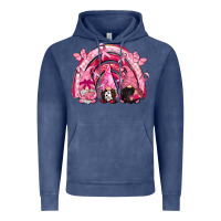 Vintage Denim gnomes rainbow breast cancer Vintage Hoodie - CowGirlArtShop