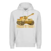 Dove Grey panzer vi tiger i tank gift ww2 german army tanks Premium Hoodie - Craftify