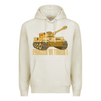 Oatmeal Heather panzer vi tiger i tank gift ww2 german army tanks Premium Hoodie - Craftify
