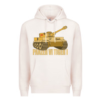 Pale Pink panzer vi tiger i tank gift ww2 german army tanks Premium Hoodie - Craftify