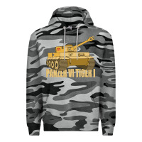 Slate Camo panzer vi tiger i tank gift ww2 german army tanks Premium Hoodie - Craftify