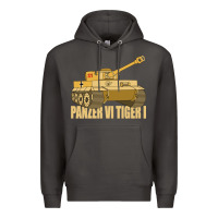 Smoke panzer vi tiger i tank gift ww2 german army tanks Premium Hoodie - Craftify