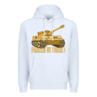 White panzer vi tiger i tank gift ww2 german army tanks Premium Hoodie - Craftify