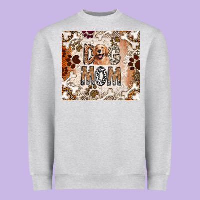 Dog Mom Heavyweight Sweatshirt Designed By Cowhidedigitalart