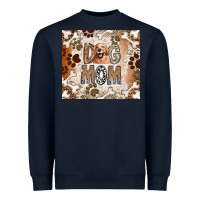 Navy Dog Mom Heavyweight Sweatshirt - CowhideDigitalArt