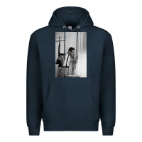 Navy malcolm x Premium Hoodie - Craftify