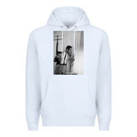 White malcolm x Premium Hoodie - Craftify