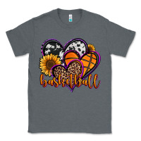 Charcoal Heather basketball hearts Classic Tee - Jasminsmagicworld