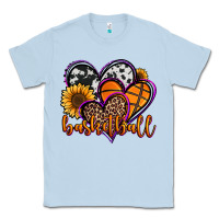 Dusty Blue basketball hearts Classic Tee - Jasminsmagicworld