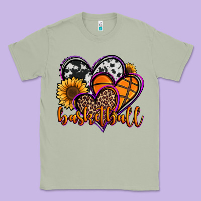 Basketball Hearts Classic Tee Designed By Jasminsmagicworld