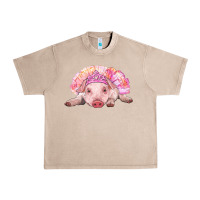 French Oak balerina baby pig with tutu Urban Heavy Tee - RanaPortraitStore