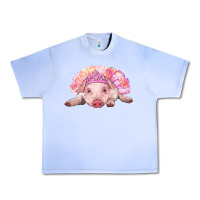 Grape Ice balerina baby pig with tutu Urban Heavy Tee - RanaPortraitStore