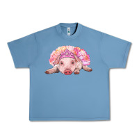 Pebble Blue balerina baby pig with tutu Urban Heavy Tee - RanaPortraitStore