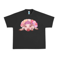 Balerina Baby Pig With Tutu Urban Heavy Tee | Teevron