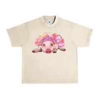 Sandshell balerina baby pig with tutu Urban Heavy Tee - RanaPortraitStore