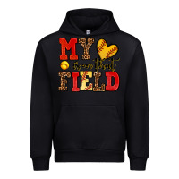 Black my heart is on that field softball Urban Hoodie - AdoDesignShop