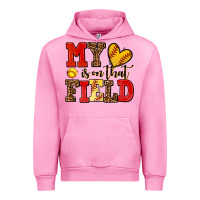 Fuchsia Pink my heart is on that field softball Urban Hoodie - AdoDesignShop