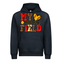 Navy my heart is on that field softball Urban Hoodie - AdoDesignShop
