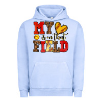 Pigment Grape Ice my heart is on that field softball Urban Hoodie - AdoDesignShop