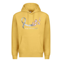 Antique Gold pretty white ribbon support lung cancer awareness t shirt Premium Hoodie - Craftify