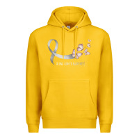 Lemon pretty white ribbon support lung cancer awareness t shirt Premium Hoodie - Craftify
